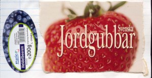 Erdbeeren aus Schweden und Heidelbeeren aus Deutschland